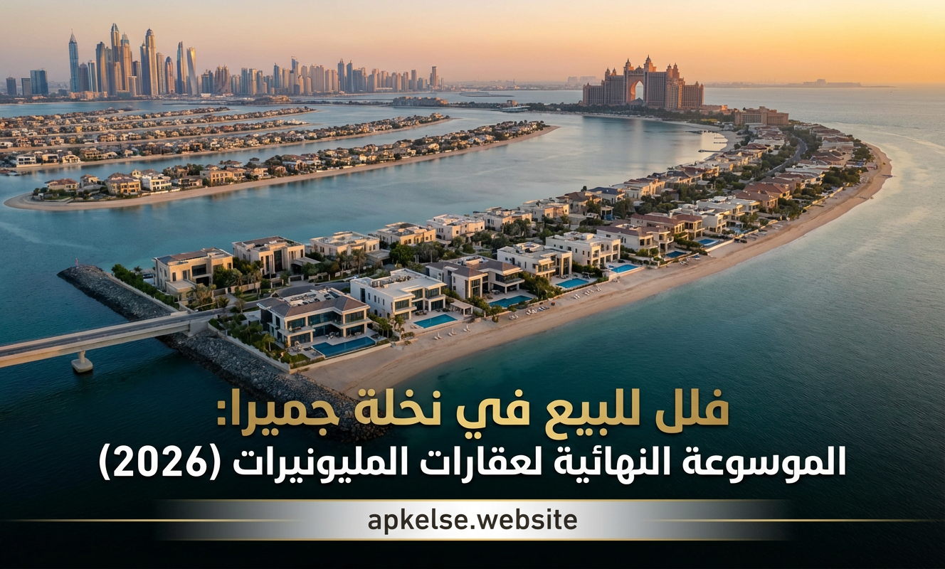 فلل للبيع في نخلة جميرا: الموسوعة النهائية لعقارات المليونيرات (2026)
